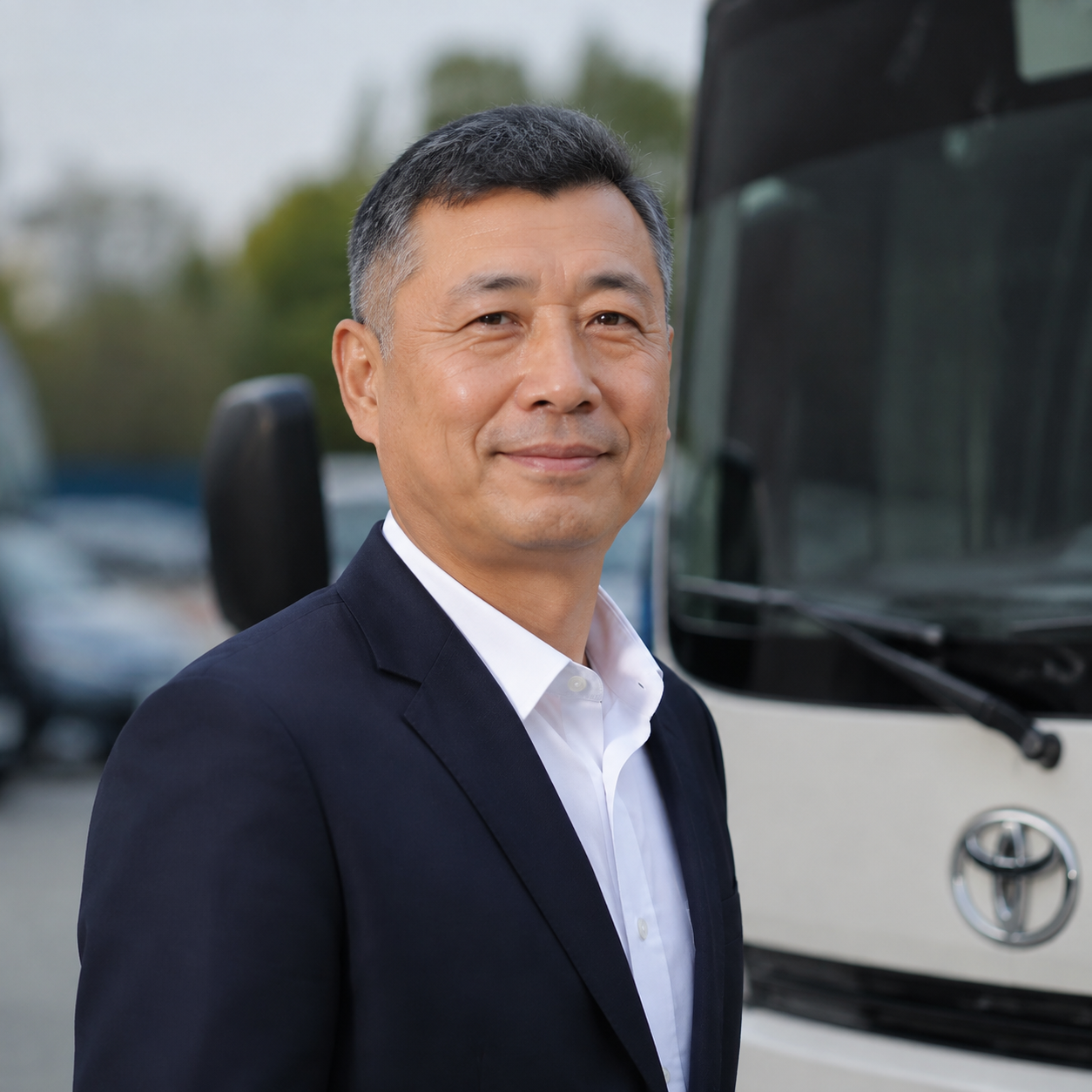 李建军 李师傅 丰田考斯特 司机人像