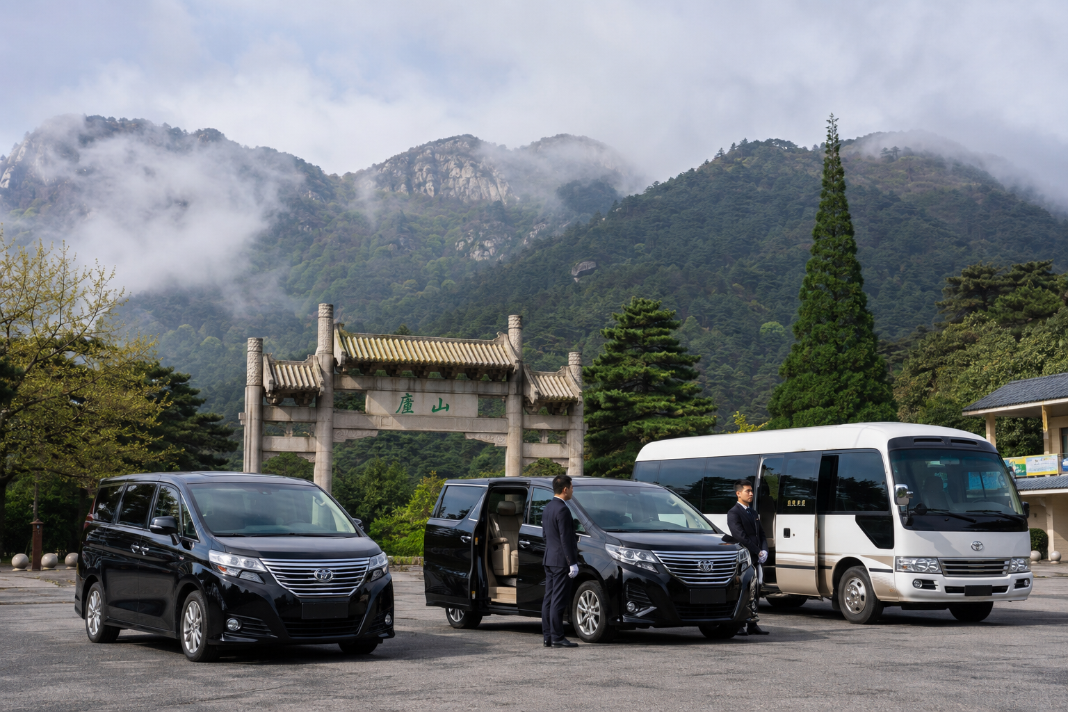 九江包车网车队实拍：5 座轿车、7 座 GL8/M8 商务车、19 座考斯特中巴